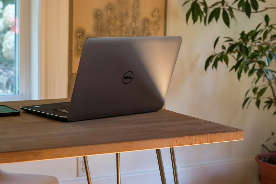 Business laptop on an office desk – laptop rental in Dubai