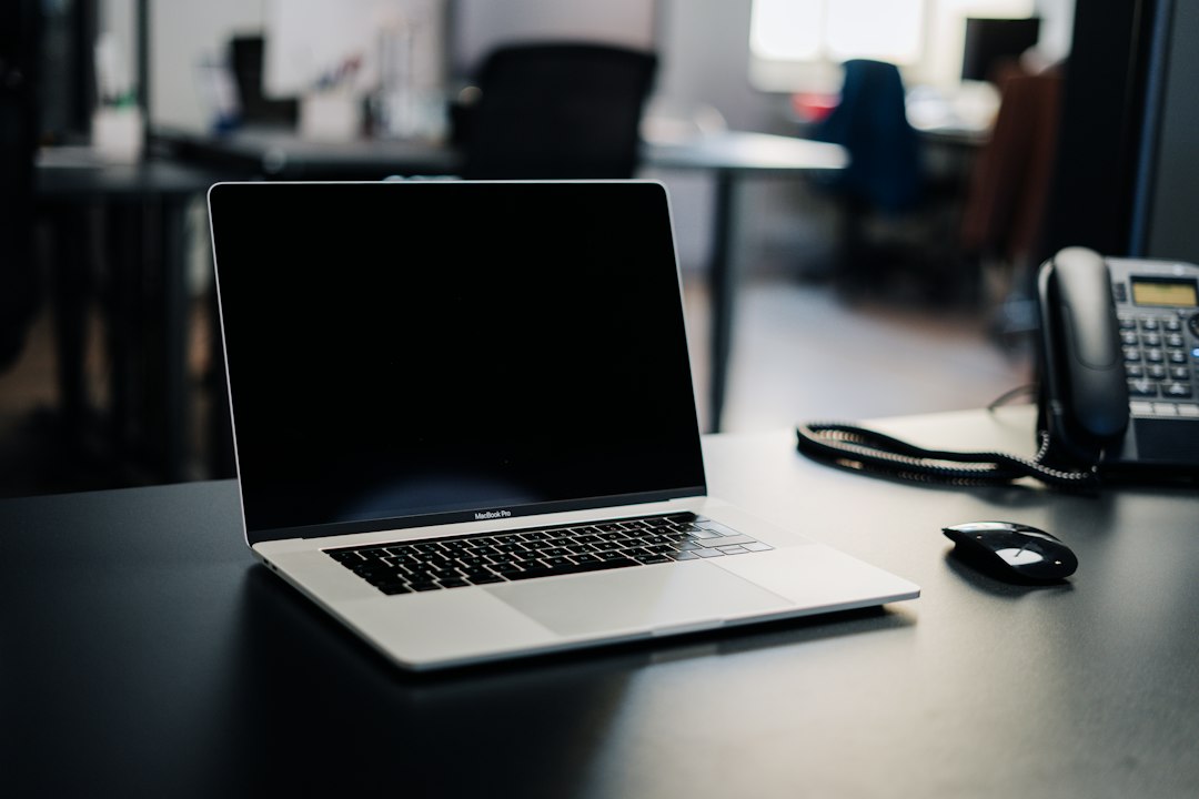 MacBook Pro on an office desk – MacBook rental in Dubai
